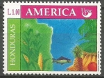 Stamps Honduras -    EMBLEMA  DE  LA  UPAE  Y  PRODUCCIÒN