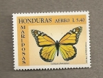 Stamps : America : Honduras :  Mariposa Danaus plexippus