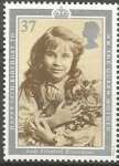 Stamps United Kingdom -  90 th  ANIVERSARIO  DE  LA  REINA  MADRE.  LADY  ELIZABETH  BOWES-LYON.