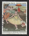 Stamps France -  Edgar Degas ( 1834-1917 ) . 