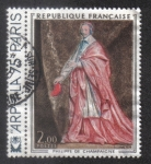 Stamps France -  Cardenal de Richelieu ( 1602-1674 ) . Por Philippe de Champaigne