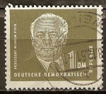 Stamps Germany -  Presidente Wilhelm Pieck,1876-1960 (DDR).