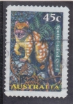 Stamps Australia -  gato marsupial