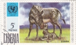 Stamps Liberia -  Cebra