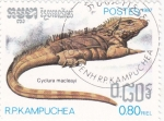 Stamps Cambodia -  Iguana