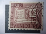 Sellos de America - Venezuela -  Cuatricentenario 1558-1958-Escudo-Santiago de Mérida de los Caballeros