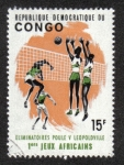 Sellos de Africa - Rep�blica Democr�tica del Congo -  Volleball