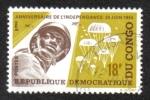 Sellos de Africa - Rep�blica Democr�tica del Congo -  Aniversario de la Independencia
