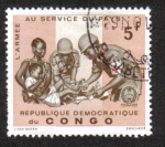 Sellos del Mundo : Africa : Repblica_Democrtica_del_Congo : Ejército al servicio del país