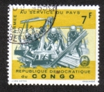 Stamps : Africa : Democratic_Republic_of_the_Congo :  Ejército al servicio del país