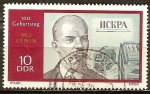 Stamps Germany -  Nacimiento Centenario de Vladimir Ilich Lenin(DDR). 