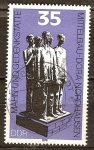 Stamps Germany -   Monumento de Mittelbau-Dora en Nordhausen,(DDR).