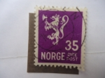 Stamps Norway -  León Heráldico .