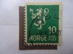 Sellos de Europa - Noruega -  León Heráldico -(S/225)