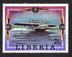 Stamps : Africa : Liberia :  El progreso de la aviación