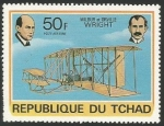 Sellos de Africa - Chad -  Hermanos Wright - Historia de la Aviación
