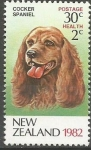 Stamps New Zealand -  RAZA  DE  PERROS.  COCKER  SPANIEL.