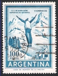 Sellos del Mundo : America : Argentina : esquiador