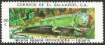 Sellos de America - El Salvador -  Iguana (1252)