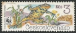 Stamps Czechoslovakia -  Bombina variegata (3005)