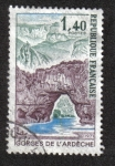 Stamps France -  Gargantas del Ardèche