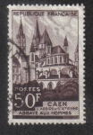 Sellos de Europa - Francia -  Caen - Los hombres de la Abadía. La iglesia de Saint Etienne