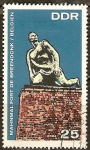 Stamps Germany -  Memorial de Fort Breendonk ( Bélgica )DDR.