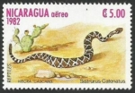 Stamps Nicaragua -  Víbora de Cascabel (2407)