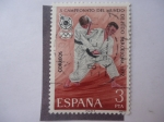 Stamps Spain -  X Campeonato del Mundo de Judo-Barcelona 1977.