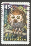 Stamps Australia -  1622 - Ave nocturna, búho