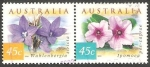 Sellos de Oceania - Australia -  1740 y 1739 - Flores