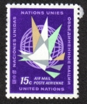 Stamps : America : ONU :  Correo Aereo, New York