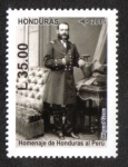 Stamps Honduras -  Homenaje de Honduras al Perú, Personajes Históricos