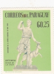 Stamps : America : Paraguay :  Artemisa diosa de la caza