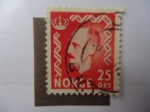 Sellos de Europa - Noruega -  Haakon VII 1950 (S/310)