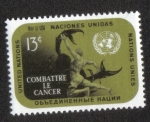 Stamps : America : ONU :  lucha contra el Cancer, New York