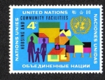 Stamps : America : ONU :  Instalaciones de Vivienda y la Comunidad, New York