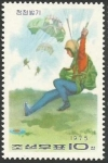 Stamps North Korea -  Aterrizando (1466)