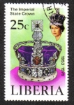 Sellos del Mundo : Africa : Liberia : 25 de Ann . de la coronación de la reina Isabel II