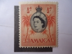 Stamps : America : Jamaica :  Reina Elizabeth II.