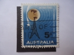 Stamps Australia -  Union Internacional de Telecomunicaciones 1865.