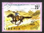 Stamps : Africa : Liberia :  100 años la Unión Postal Universal (UPU )