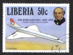 Stamps Liberia -  Rowland Hill