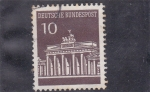 Stamps Germany -  puerta de Brandenburgo