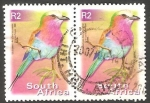 Sellos de Africa - Sud�frica -  1127 V - Ave coracias caudata