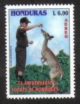 Stamps Honduras -  75 Aniversario Scouts de Honduras