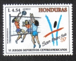 Stamps Honduras -  VI Juegos deportivos Centroamericanos