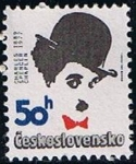 Stamps Czechoslovakia -  2796 - Charles Chaplin