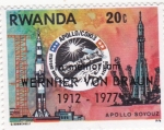 Stamps Rwanda -  aeronautica- apolo-soyouz
