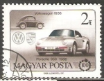 Stamps Hungary -  3043 - Centº del Automóvil, Volkswagen y Porsche